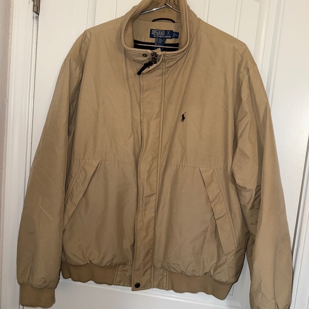 Ralph Lauren Polo Men's Tan Bomber Jacket XL